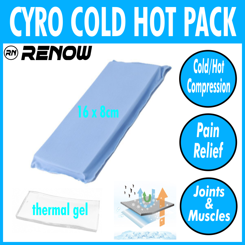 Cyro Cold Hot Pack - Cold Hot Therapy for Pain Relief Joints and Muscles Multi-Area Relief Compress Pack Pad Gel Ice Injury Reusable Compression Heat